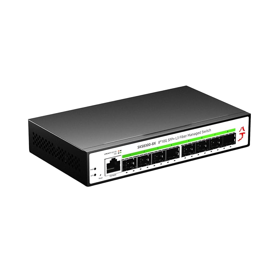 Xikestor SKS8310-8X SFP+ 10Gbps 8ポートスイッチ XikeStor 8 Port 10G SFP+ L3 Fiber Managed Switch, Multi
